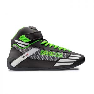 Buty kartingowe Sparco Mercury KB-3 - Czarno / Zielony