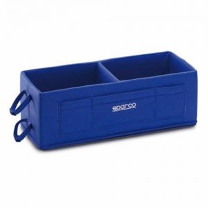 Pudło na 2 kaski Sparco (skóra) - Niebieski