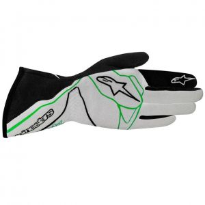 Rękawice Alpinestars Tech 1-Z - Czarno / Biało / Zielony