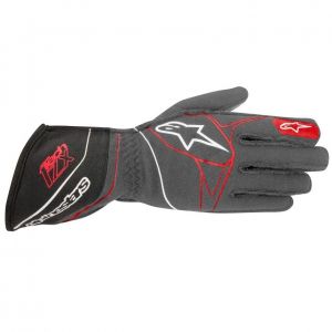 Rękawice Alpinestars Tech 1-ZX - Czarno / Szaro / Czerwony