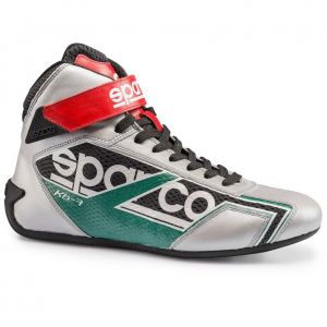 Buty kartingowe Sparco Shadow KB-7 - Srebrno / Zielony