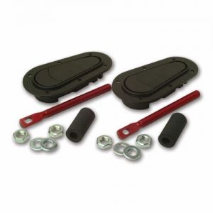 Zapinki maski AeroCatch Flush - Czarny