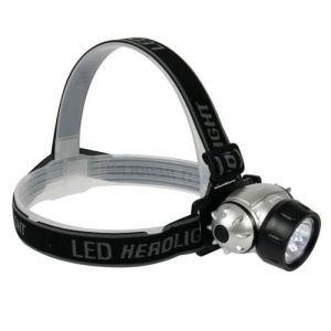 Lampka LED na głowę, kask - 7 LED