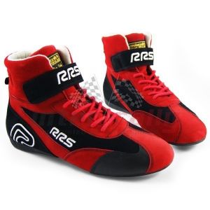 Buty zamszowe rajdowe RRS FIA - czerwone