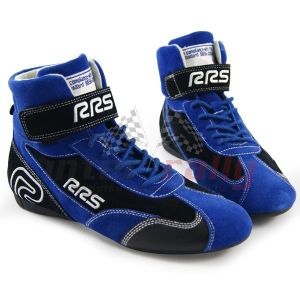 Buty zamszowe rajdowe RRS FIA - niebieskie