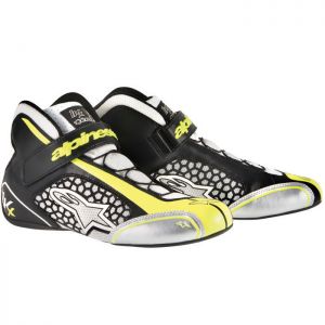 Buty Alpinestars Tech 1-KX - Czarno / biało / żółty
