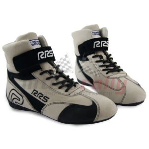 Buty zamszowe rajdowe RRS FIA - białe