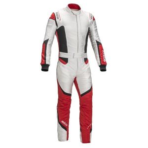 Kombinezon Sparco LUNARGRID RS-6 - Biało / Czerwony