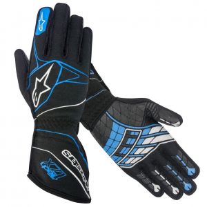 Rękawice Alpinestars Tech 1-ZX - Czarno / Niebieski