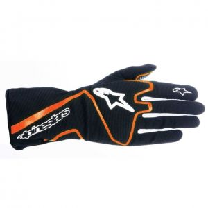 Rękawice kartingowe Alpinestars Tech 1-K Race - Czarno / Pomarańczowy