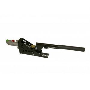 Hydrauliczny hamulec ręczny 280mm OBP - stalowy z blokadą + Pompa RRS - Pozioma