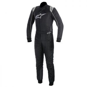 Kombinezon kartingowy Alpinestars KMX-9 - Czarno / Srebrny