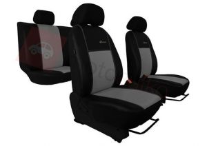Pokrowce samochodowe EXCLUSIVE - POK-TER Skórzane Szare Alfa Romeo 156 I 1997-2003 - Szary