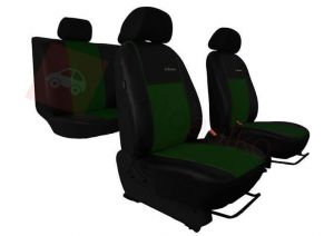 Pokrowce samochodowe EXCLUSIVE - POK-TER Skórzane Zielone Audi 100 C4 1990-1994 - Zielony