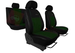 POK-TER Skóra Alkantara Zielone Pokrowce samochodowe Volvo S70 1997-2000 - Zielony