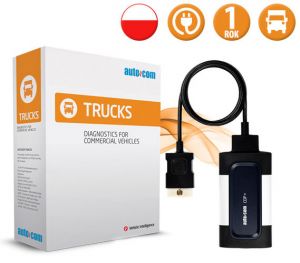 Tester diagnostyczny Autocom TRUCK COMPLETE + Rok licencji + Zestaw adapterów + DOSTAWA 24H // ODBIÓ