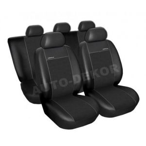 Skórzane pokrowce samochodowe miarowe PREMIUM CZARNE Seat Toledo (II) 1999-2004 r. Seat Leon (I) 199