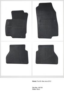 Dywaniki gumowe czarne z kompletem stoperów - Ford B-Max od 2012