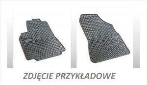 Dywaniki gumowe czarne z kompletem stoperów - Volkswagen Sharan (I) 1996-2010, 3 rząd siedzeń