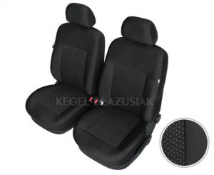 Pokrowce samochodowe Poseidon Black przód L - Czarny