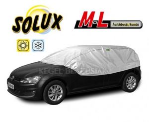 Pokrowiec ochronny na samochód Solux hatchback/kombi M-L + 24H DOSTAWA // ODBIÓR OSOBISTY WARSZAWA u